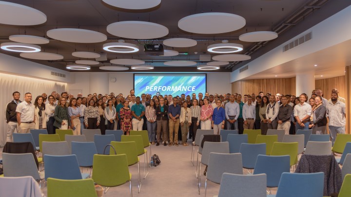 Photo de groupe prise à la fin de la convention