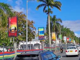 Flagpole Indépendance Maurice 2024