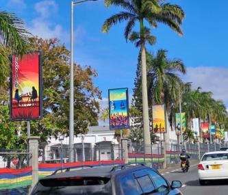 Flagpole Indépendance Maurice 2024