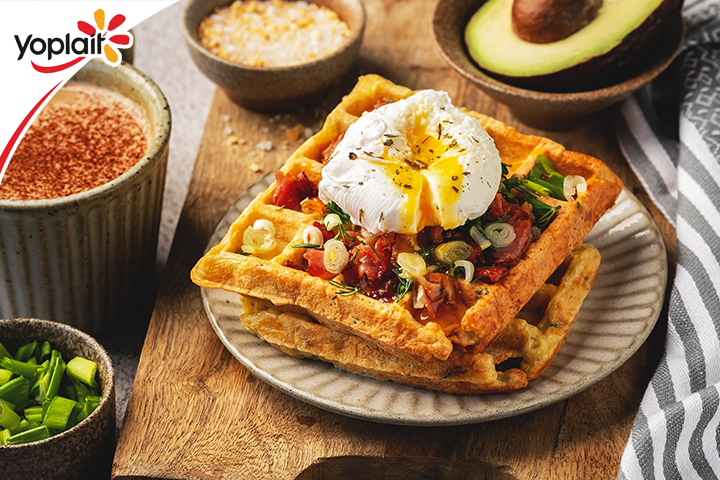 Recipe of Savoury Waffles with Yogurt