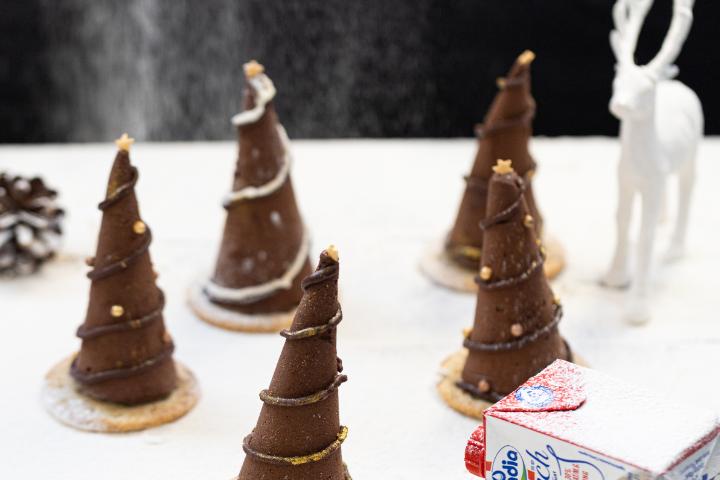 Sapin de mousse au chocolat